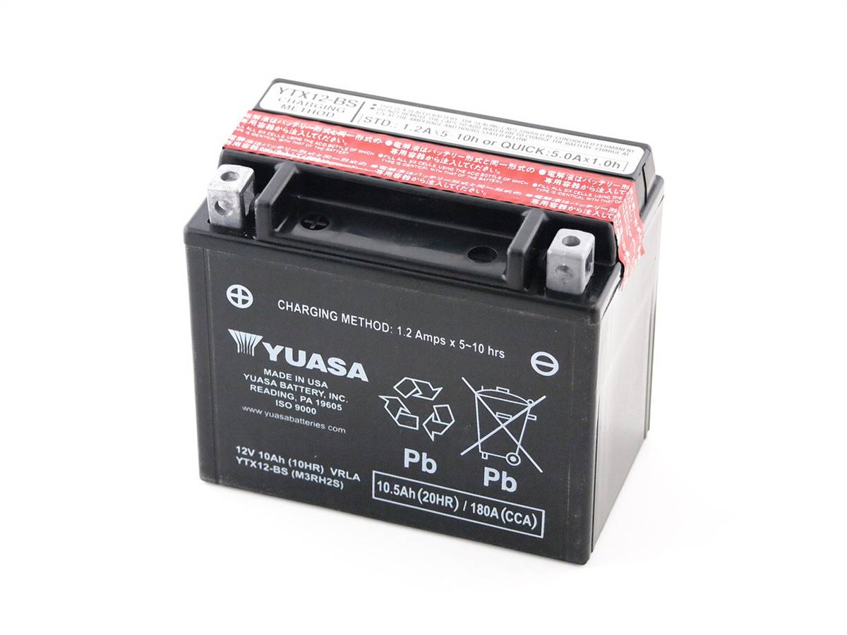 Brocks Suzuki GSX-R1000 (01-04) Yuasa Battery YTX12-BS