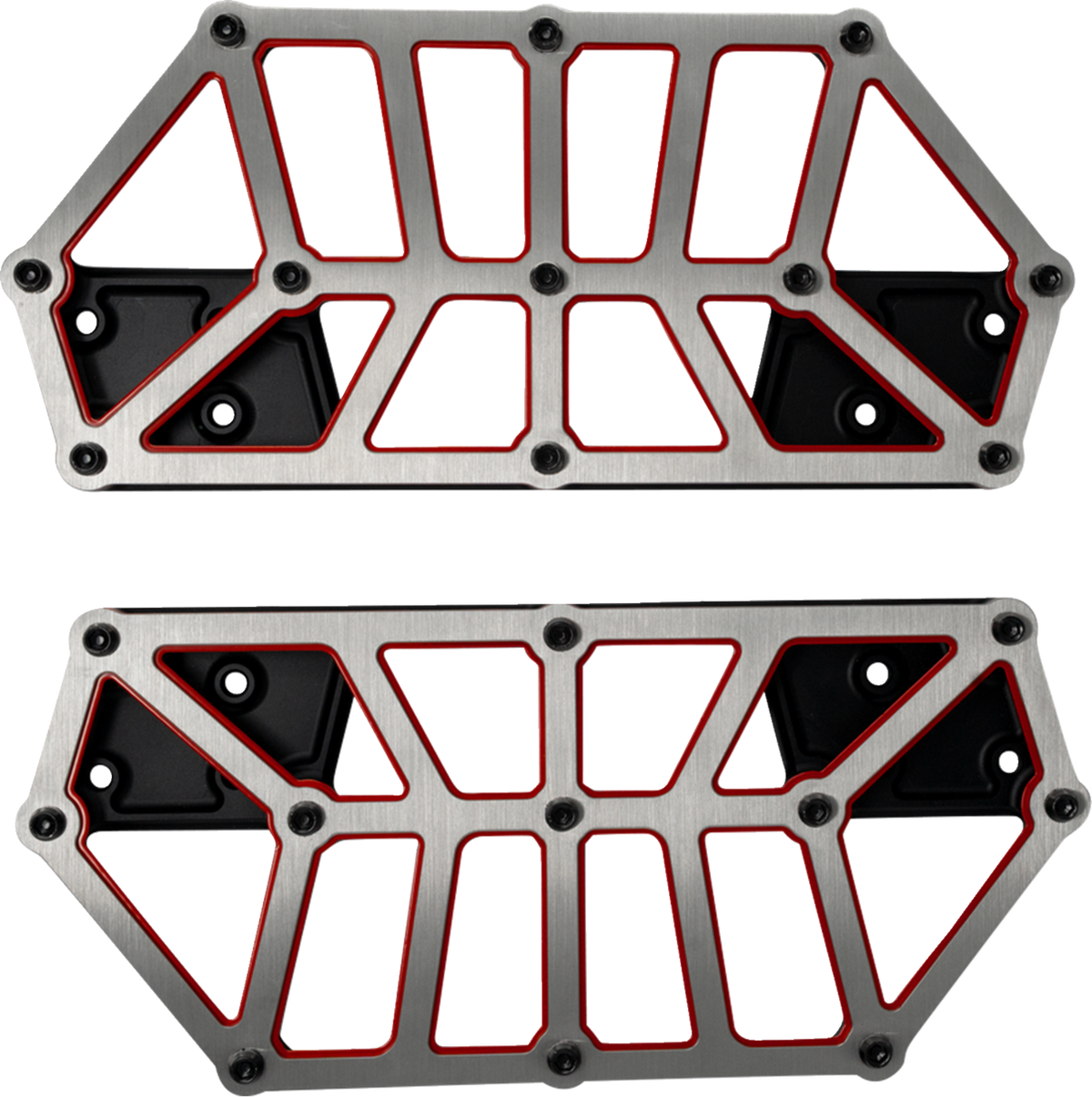 KODLIN USA NXL Floorboards - Black w/ Red Accent