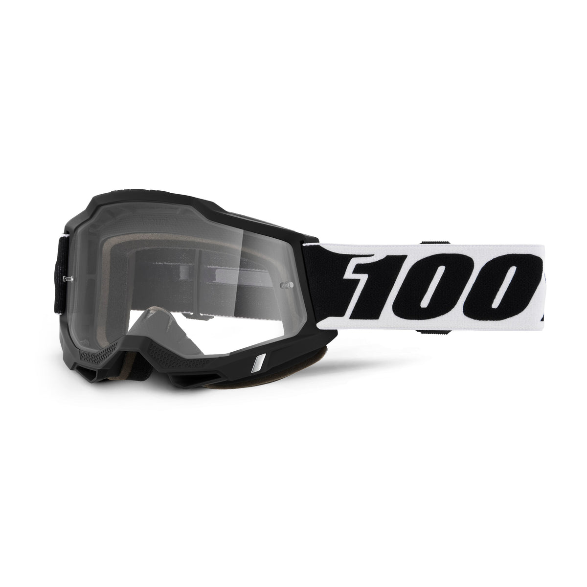 100% Accuri 2 Black Goggles With Clear Lens