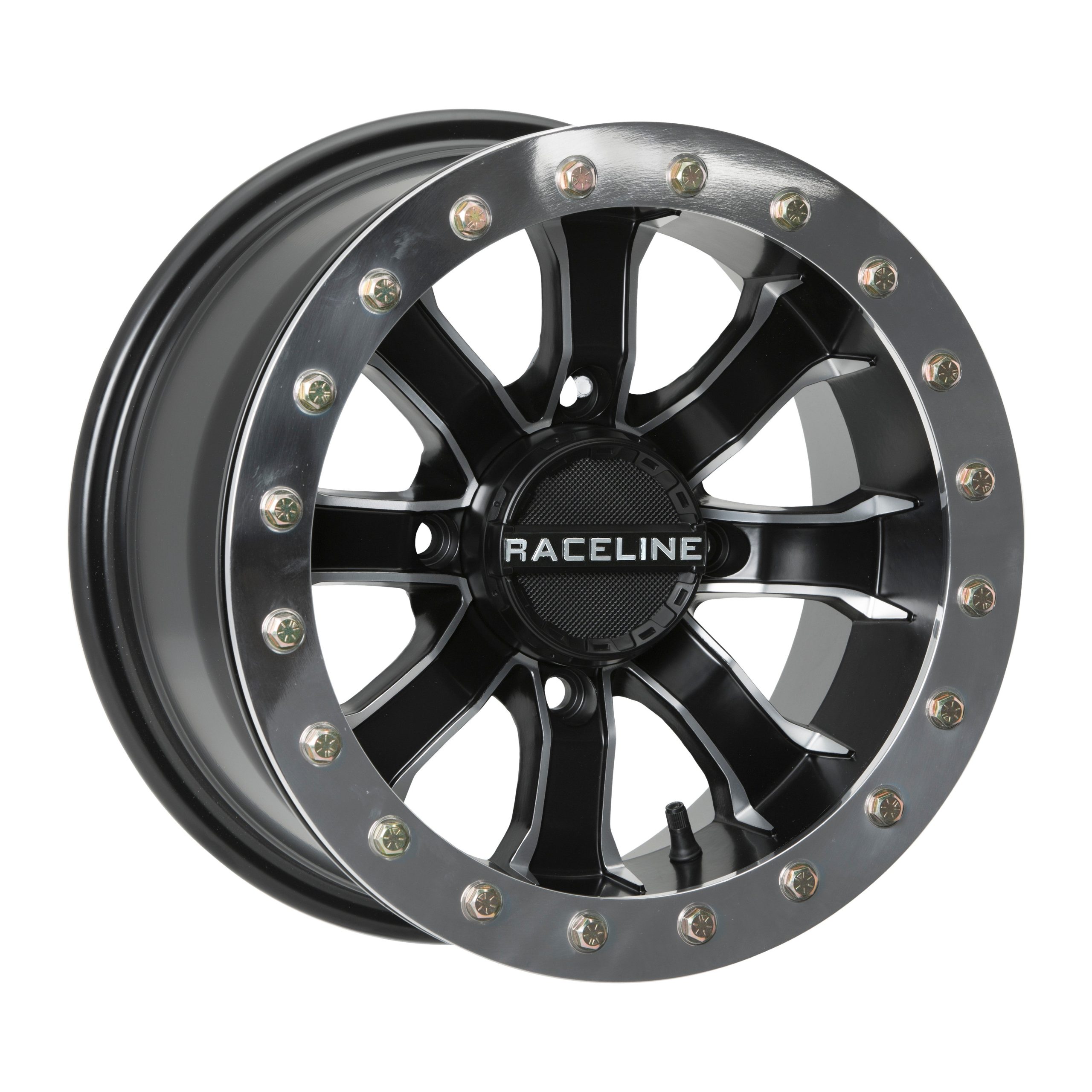 RACELINE MAMBA BDLK WHEEL 14X7 4/156 4+3 (+5MM) BLK/MACHINED - 570-1514