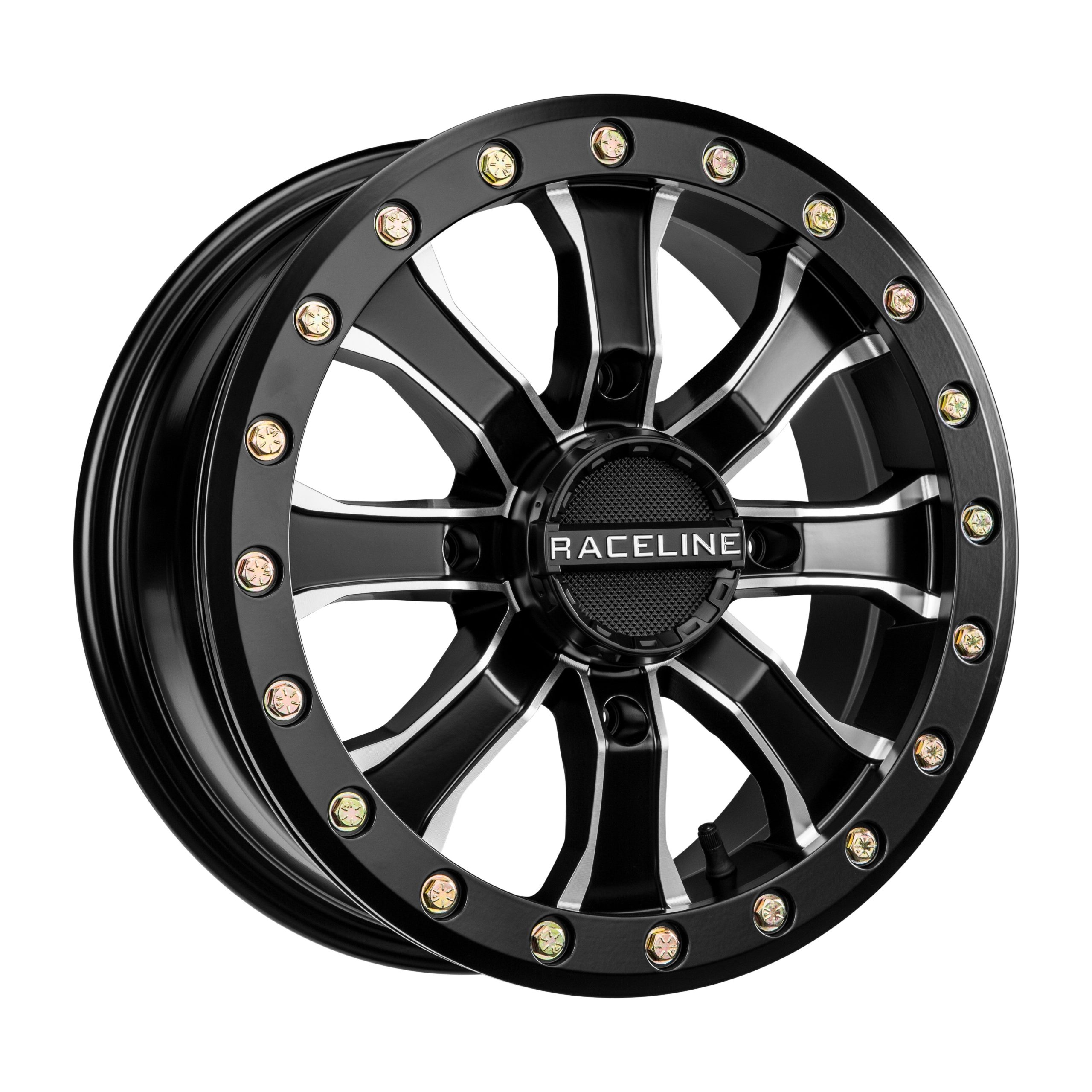 RACELINE MAMBA BDLK WHEEL 15X6 4/156 5+1 (+40MM) BLK/MACHINED - 570-1599