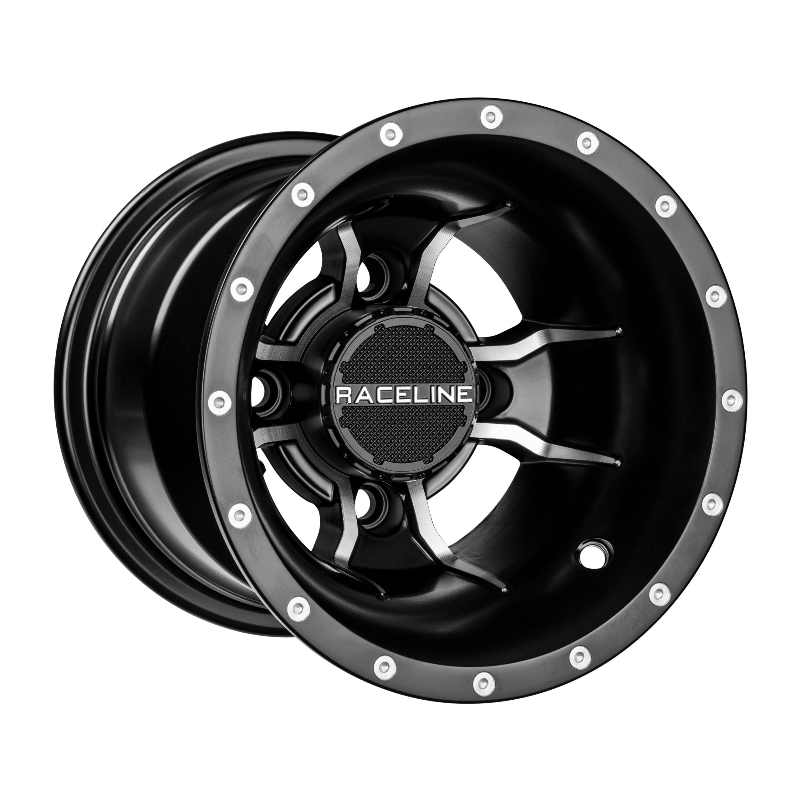 RACELINE MAMBA SPORT WHEEL 9X8 4/115 3+5 BLK/MACHINED - 570-1641
