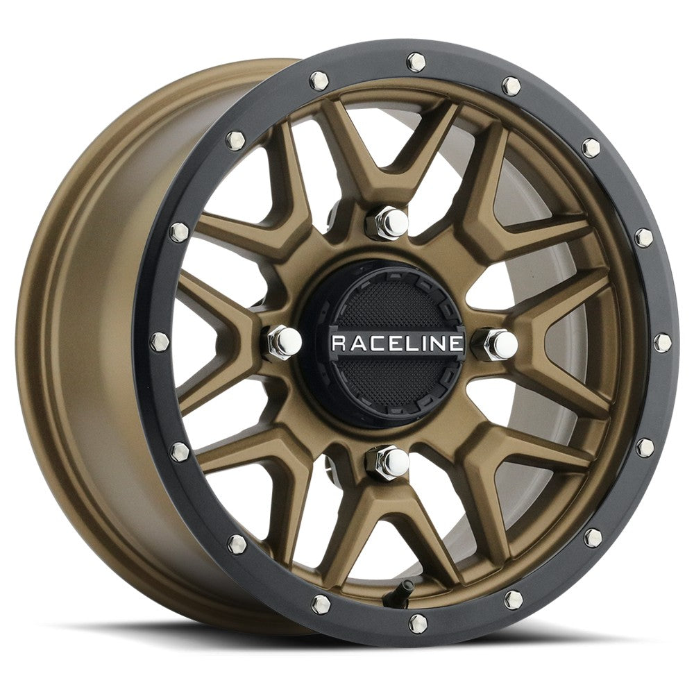 RACELINE KRANK WHEEL 14X7 4/137 5+2 (+10MM) BLK/BRONZE - 570-1671