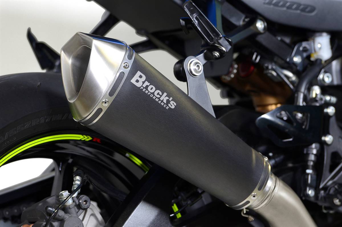 Brocks Suzuki Replacement Muffler Predator Electro-Black GSX-R1000/R (17-25)