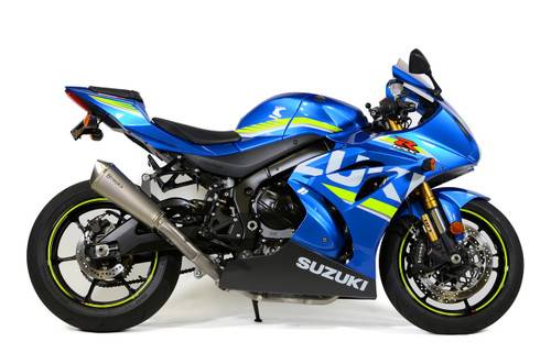 Brocks Suzuki Predator Full System - Stainless Front Section w/ Titanium Muffler GSX-R1000/R (17-25)