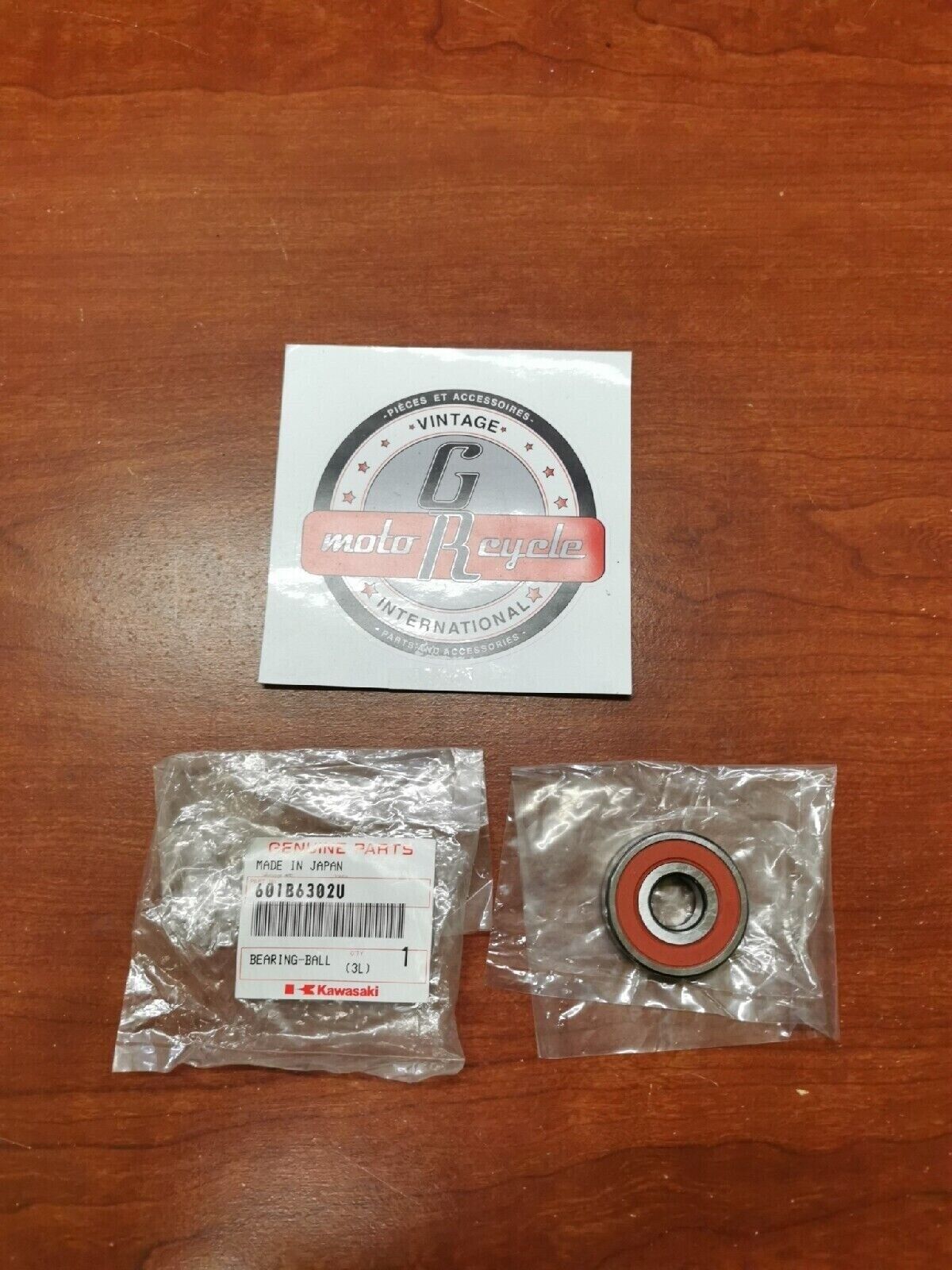 NOS KAWASAKI VN750 ZG1000 ZN700 ZL600 ZL1000 BALL BEARING 601B6302U K26