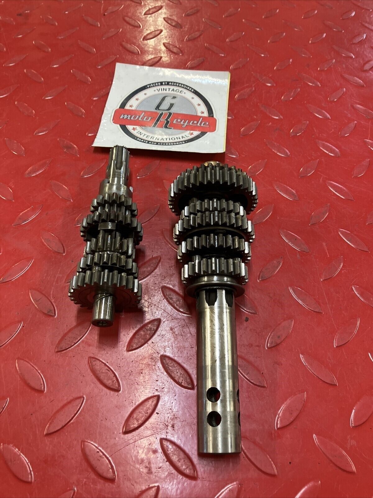 KAWASAKI G4TR 1972 TRANSMISSION MAINSHAFT COUNTERSHAFT MAIN COUNTER SHAFT GEAR