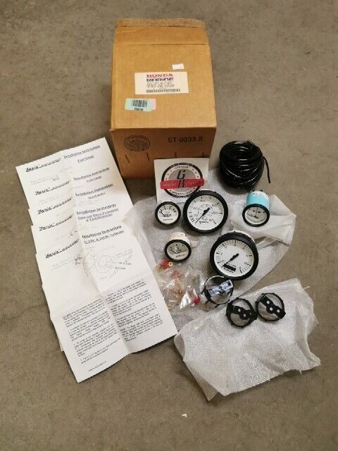 NOS HONDA INSTRUMENT SET WHITE FLAT 06300-ZW5-000ZB H82