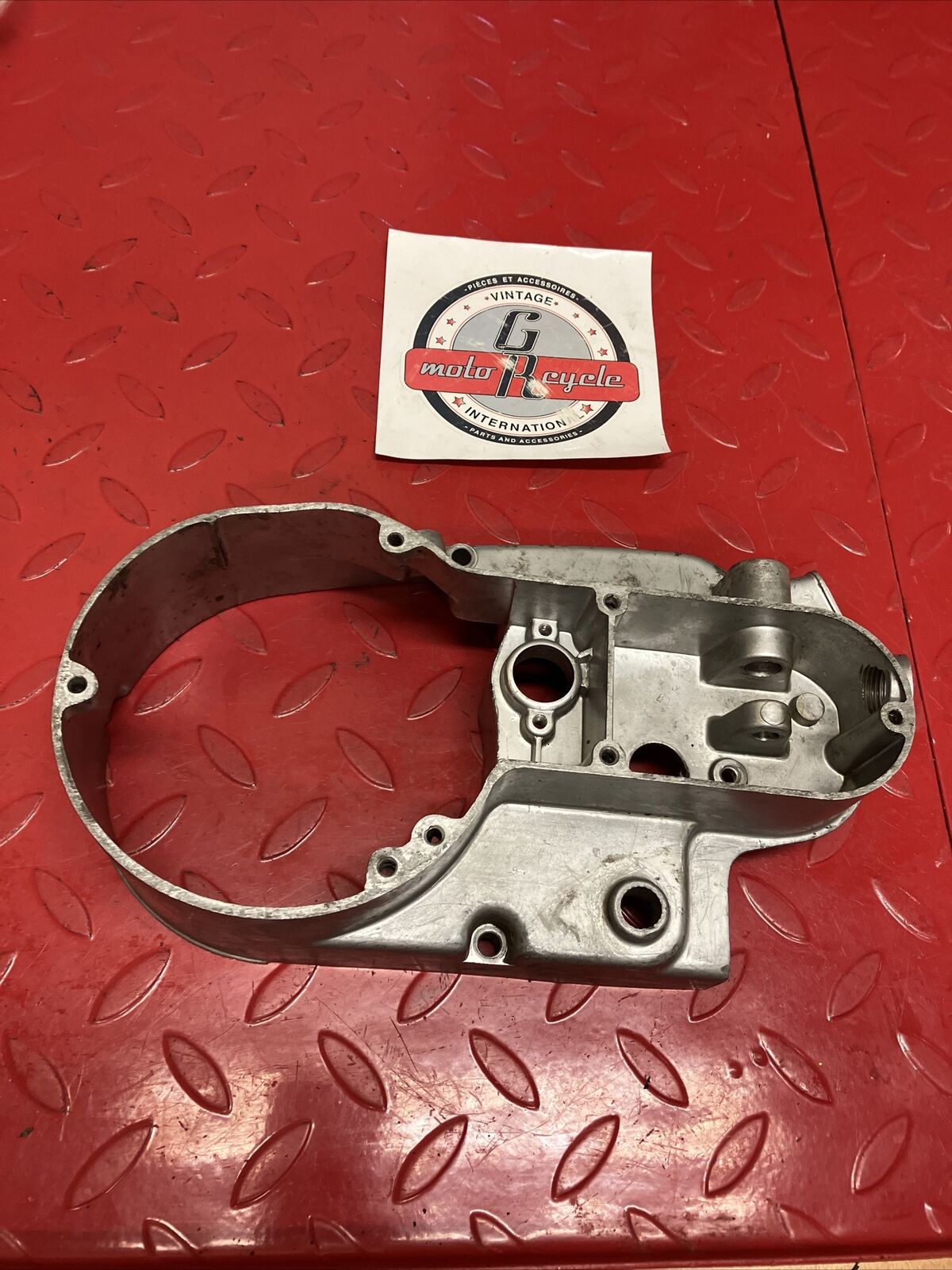 SUZUKI TC125 1972 LEFT CRANKCASE STATOR COVER 1973 1974