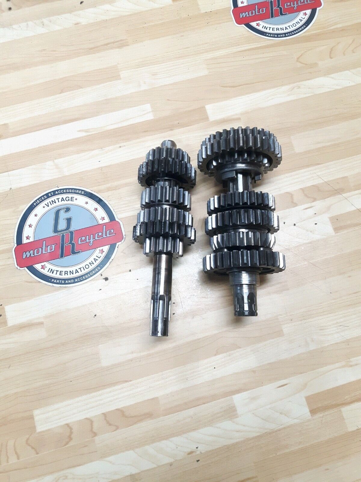 KAWASAKI KX125 1986 TRANSMISSION MAINSHAFT COUNTERSHAFT INPUT OUTPUT SHAFT