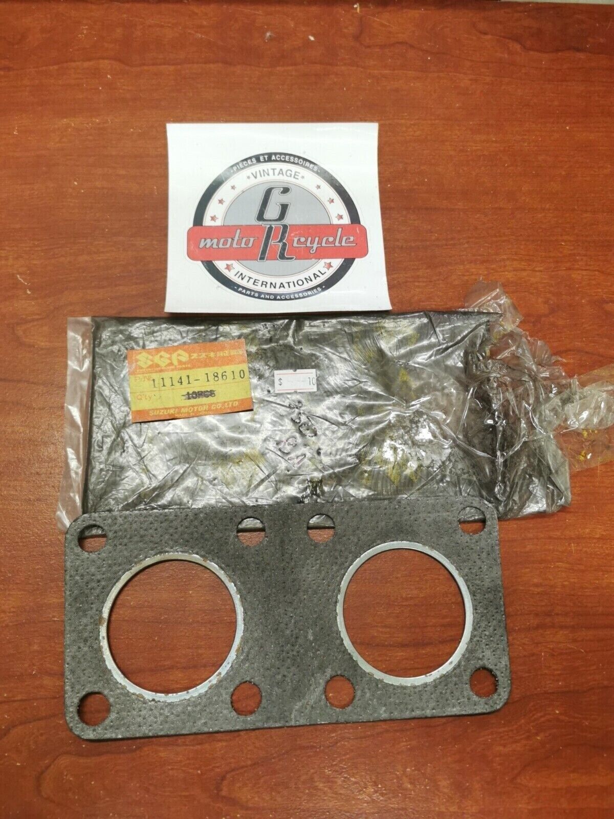 NOS SUZUKI 1973 - 77 GT250 CYLINDER HEAD GASKET 11141-18610 SUB. 11141-18710 S15