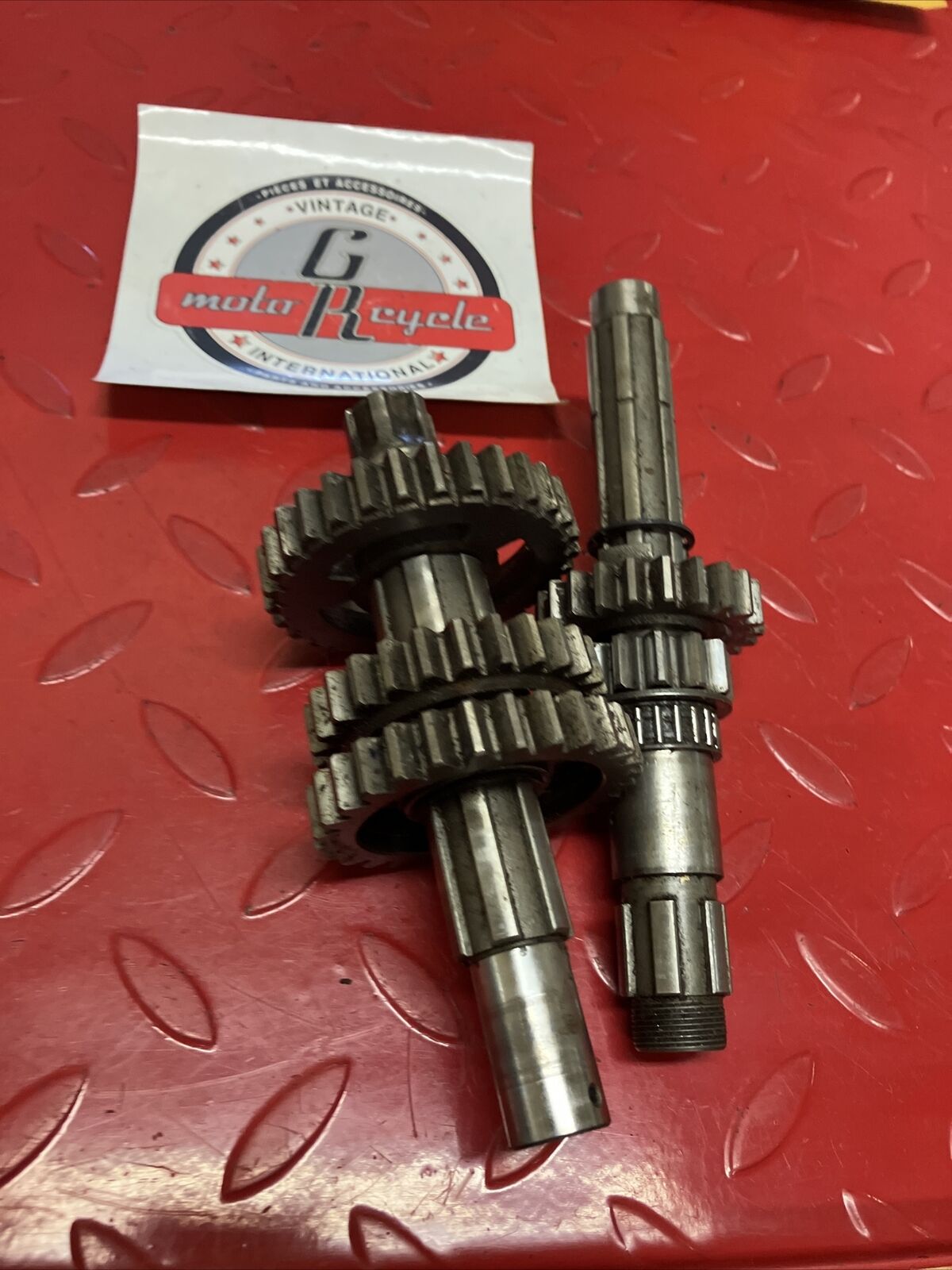 HONDA CR125R 1984 TRANSMISSION MAINSHAFT COUNTERSHAFT MAIN COUNTER SHAFT GEAR