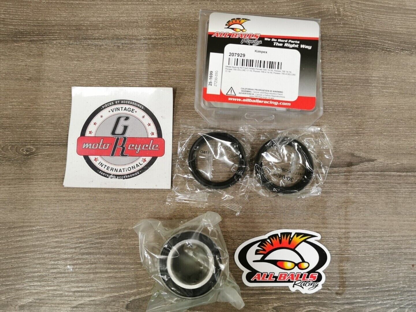 NOS ALL BALLS HONDA PIONEER 500 700 DELUXE WHEEL BEARING KIT FRONT25-1699 J50