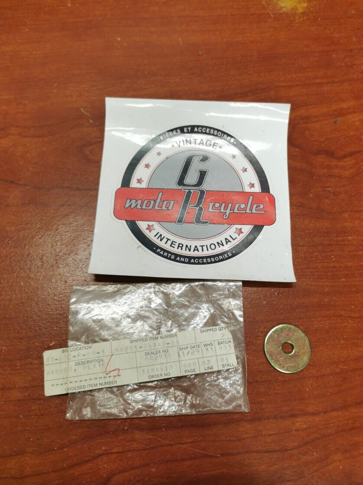 NOS YAMAHA FJ600 VK540 YZ80 TTR250 PLATE WASHER 90201-067A0-00 Y72