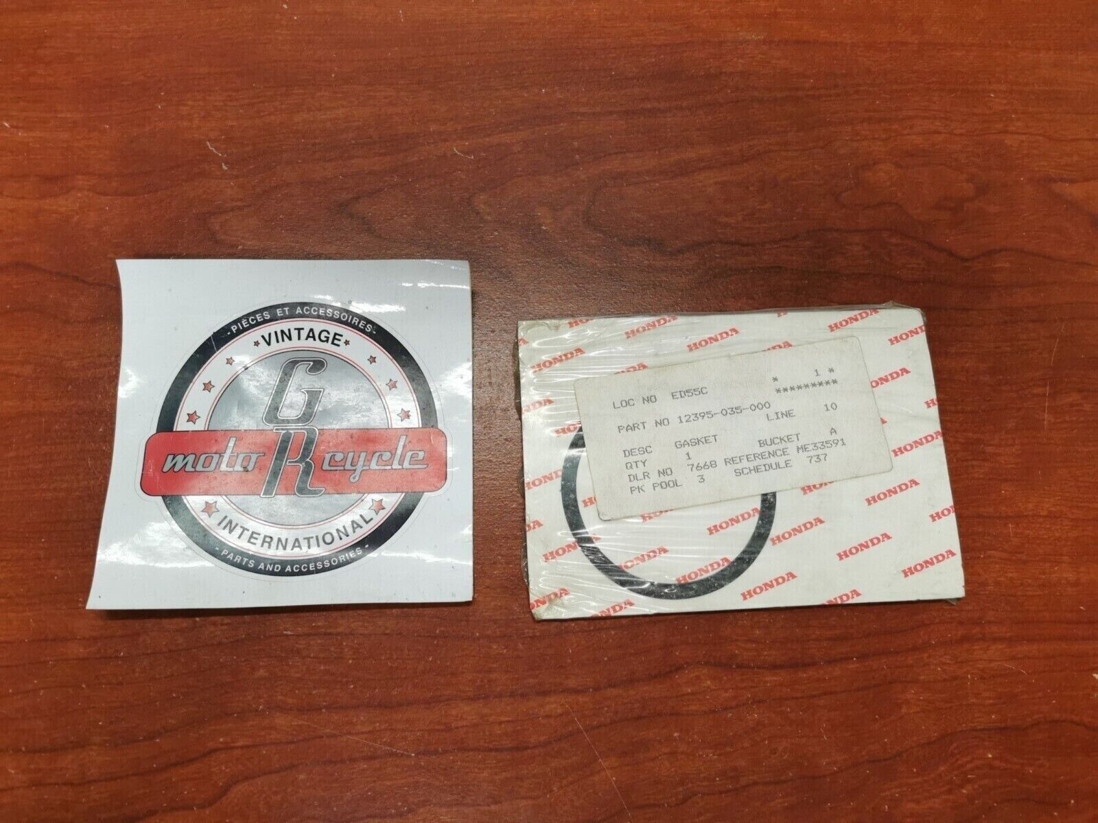 NOS HONDA ATC70 Z50 CT70 LEFT CYLINDER HEAD SIDE COVER GASKET 12395-035-000 H67