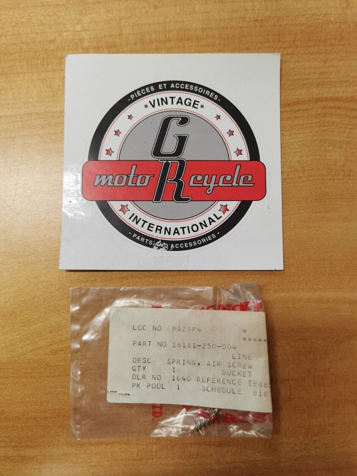 NOS HONDA Z50AK3 Z50AK4 C70K1 SPRING, AIR SCREW 16181-250-004 H27