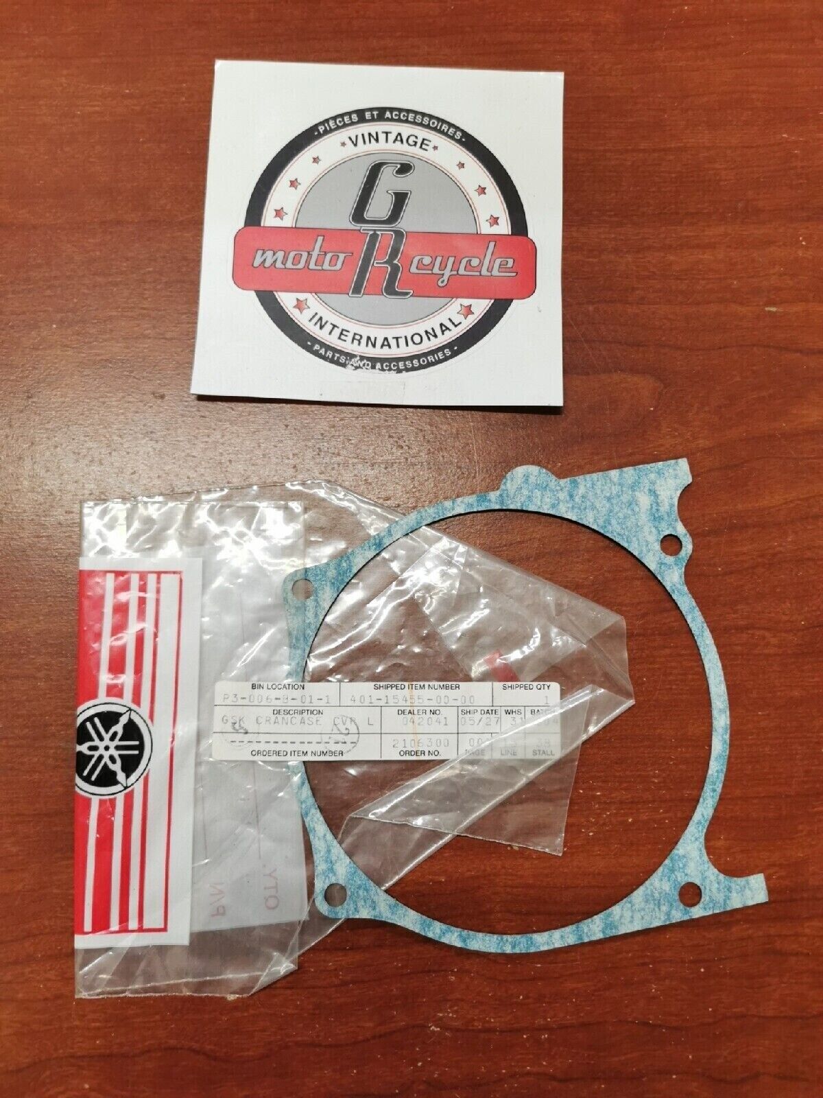 NOS YAMAHA MX100 MX175 DT100 DT175 CRANKCASE COVER GASKET 401-15455-01-00 Y80
