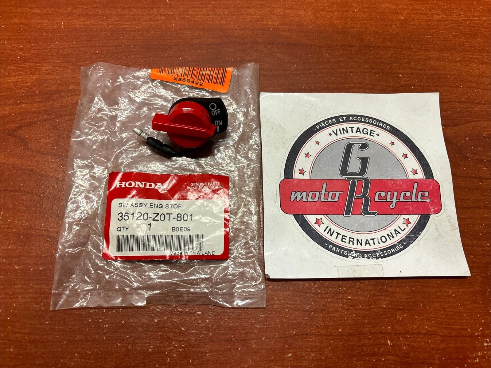 NOS HONDA GX120 GX160 GX200 WH15 ENGINE STOP SWITCH 35120-Z0T-801 SUB H182