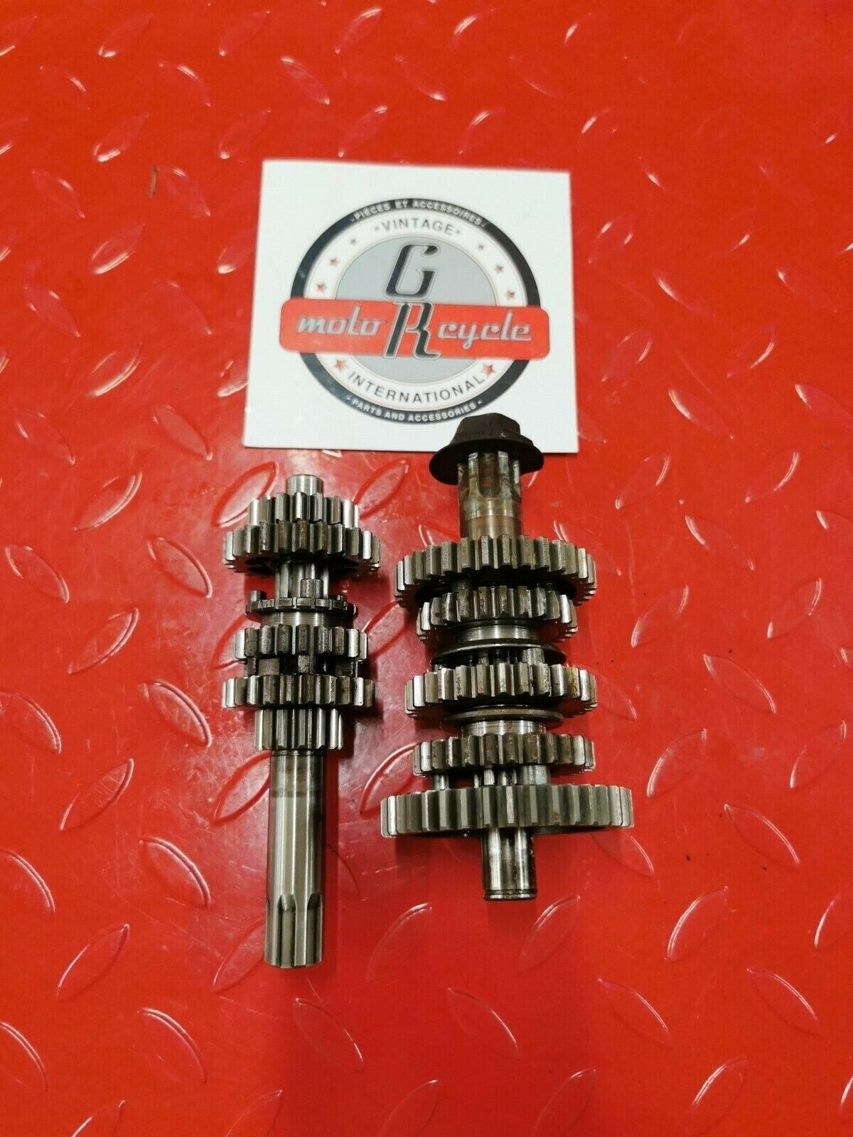 KAWASAKI KX80 1979 TRANSMISSION MAINSHAFT COUNTERSHAFT MAIN COUNTER SHAFT GEAR
