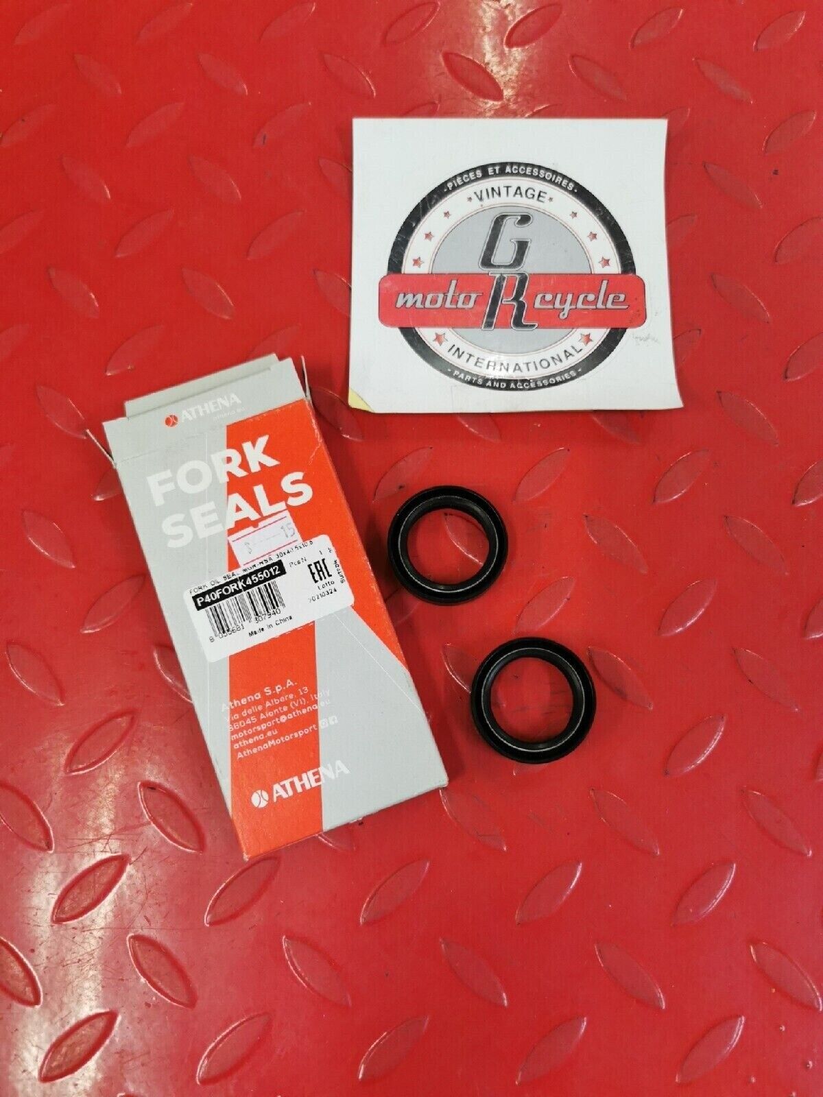 NOS ATHENA FORK OIL SEAL SUZUKI 125GT1974 - 1981 P40FORK455012 J13