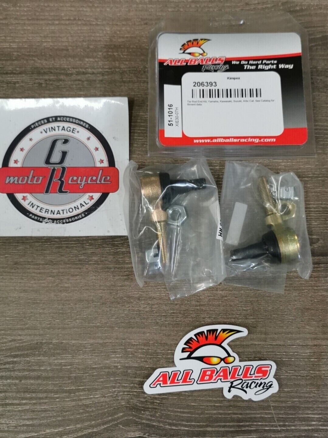 NOS ALL BALLS FOR KAWASAKI POLARIS SUZUKI YAMAHATIE ROD END KIT 51-1016 J50