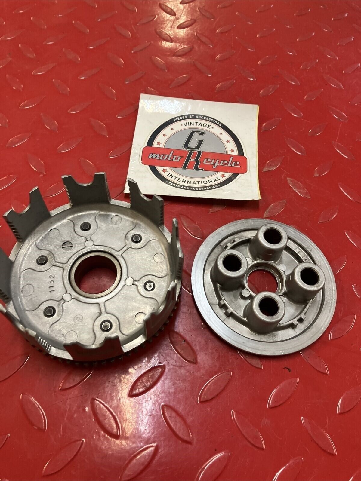 KAWASAKI KX80 2000 CLUTCH BASKET AND PRESSURE PLATE 1998 1999