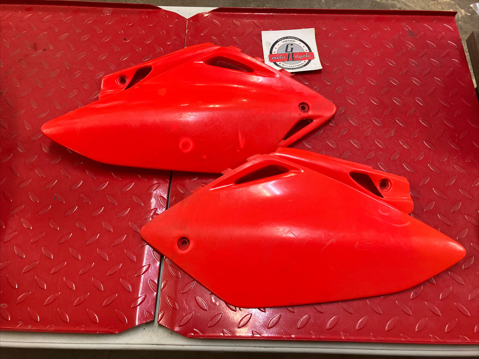 HONDA CRF450R 2005 2006 LEFT RIGHT SIDE COVER PANEL