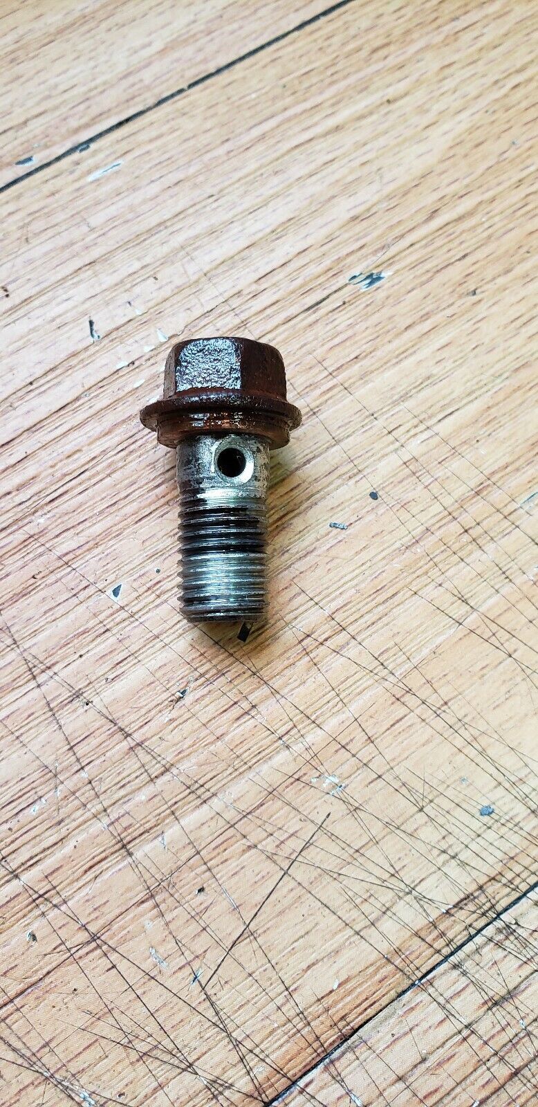 YAMAHA IT200 1986 FRONT BRAKE UNION BOLT OIL WASHER PLATE 90401-10159-00