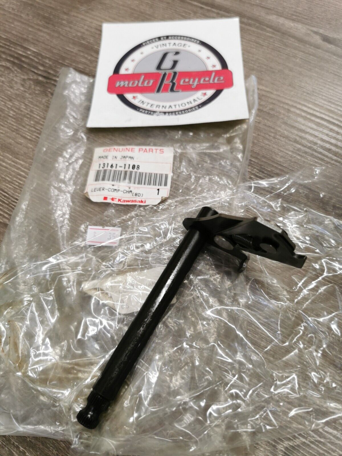 NOS KAWASAKI KDX80 KX60 KX80 1981 - 1997 LEVER COMP CHANGE SHAFT 13161-1108 K29