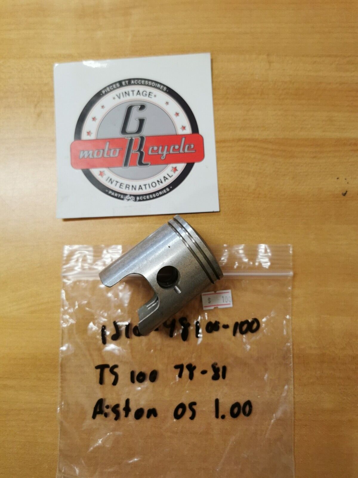 NOS SUZUKI TS100 1978 1979 1980 1981 PISTON OS 1.00 12100-48100-100 S7