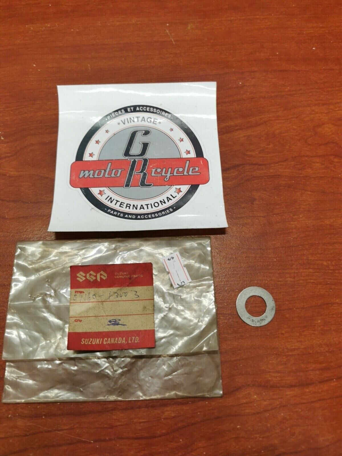 NEW NOS SUZUKI WASHER (13.3X25X0.85) 09160-13003 S18