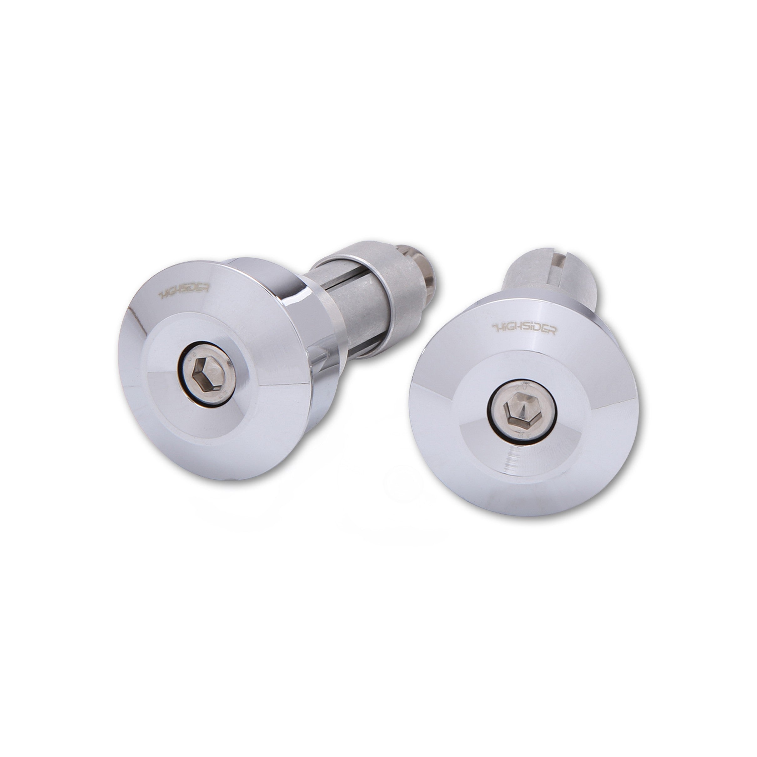 HIGHSIDER DOT BAR ENDS CHROME - 58-2003
