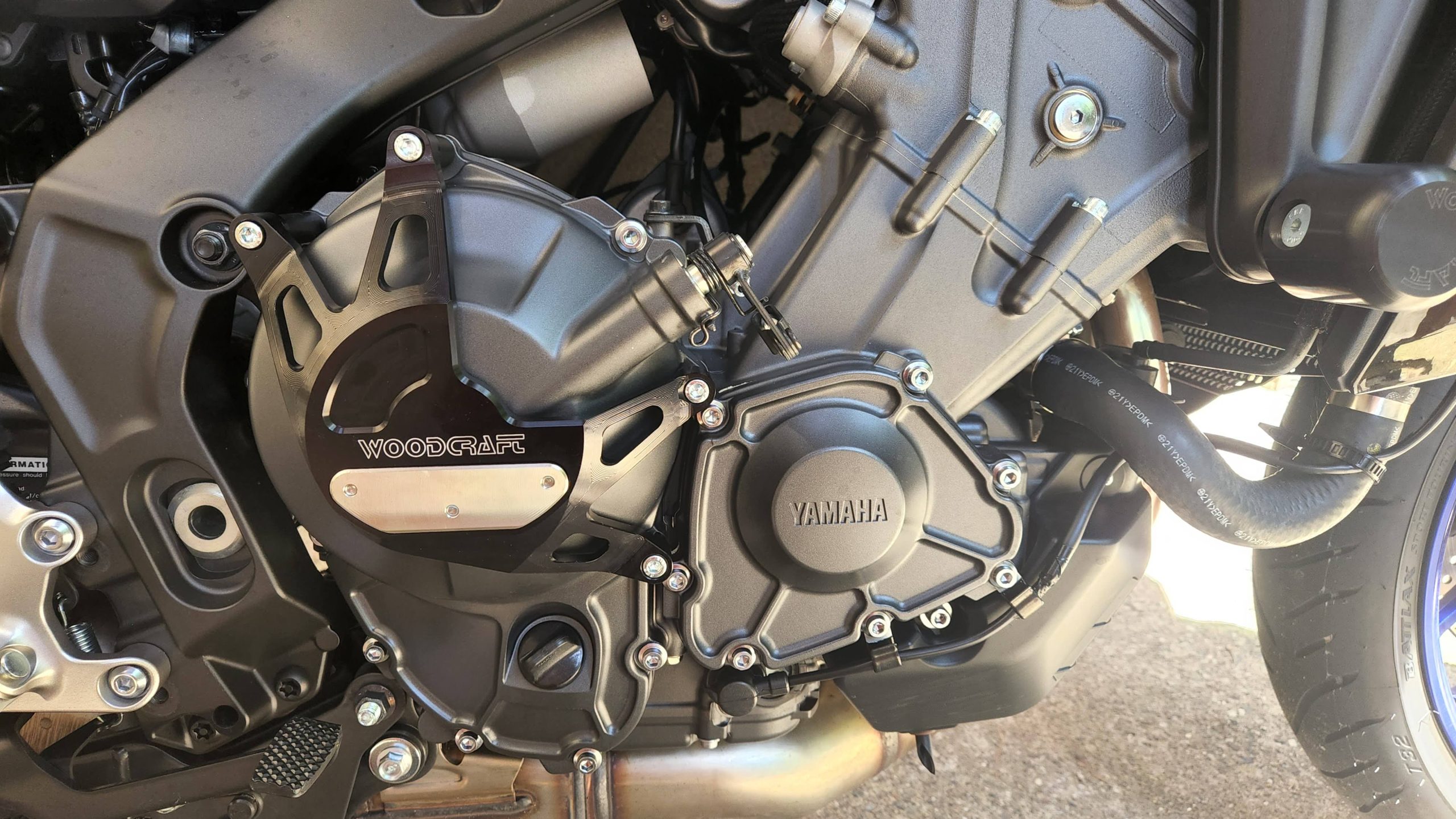 Woodcraft RHS Clutch Cover Protector Yamaha R9/MT-09/XSR/Tracer900 202