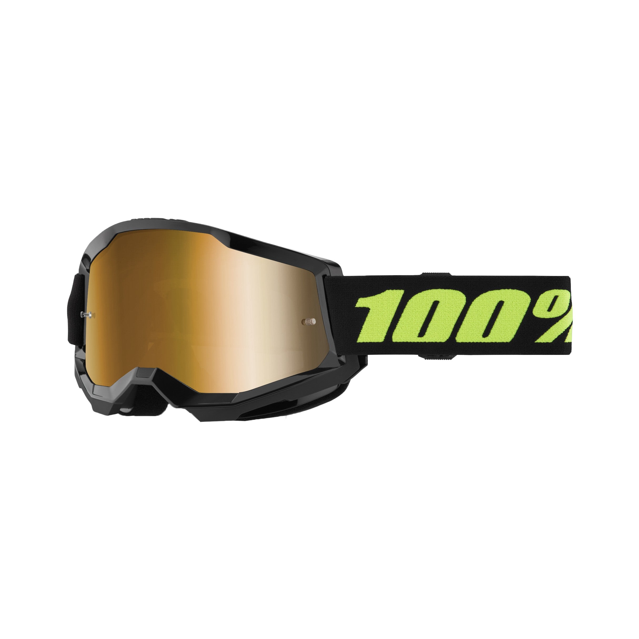 100-PERCENT STRATA 2 GOGGLE SOLAR ECLIPSE MIRROR TRUE GOLD - 610-5242