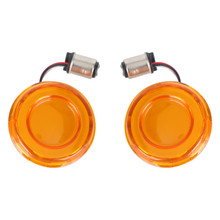 Pair 1157 LED Brake Running Turn Signal Fit for Harley Dyna, Touring Street Glide , Electra Glide , Road Glide , Road King Yellow