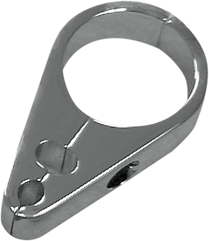 DRAG SPECIALTIES Billet Aluminum Throttle/Idle/Brake Cable Clamp - Chrome - 1-1/8" Round Tube