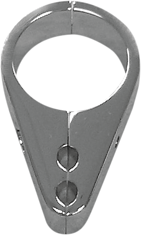 DRAG SPECIALTIES Billet Aluminum Dual Throttle/Idle Cable Clamp - Chrome - 1-1/8" Round Tube