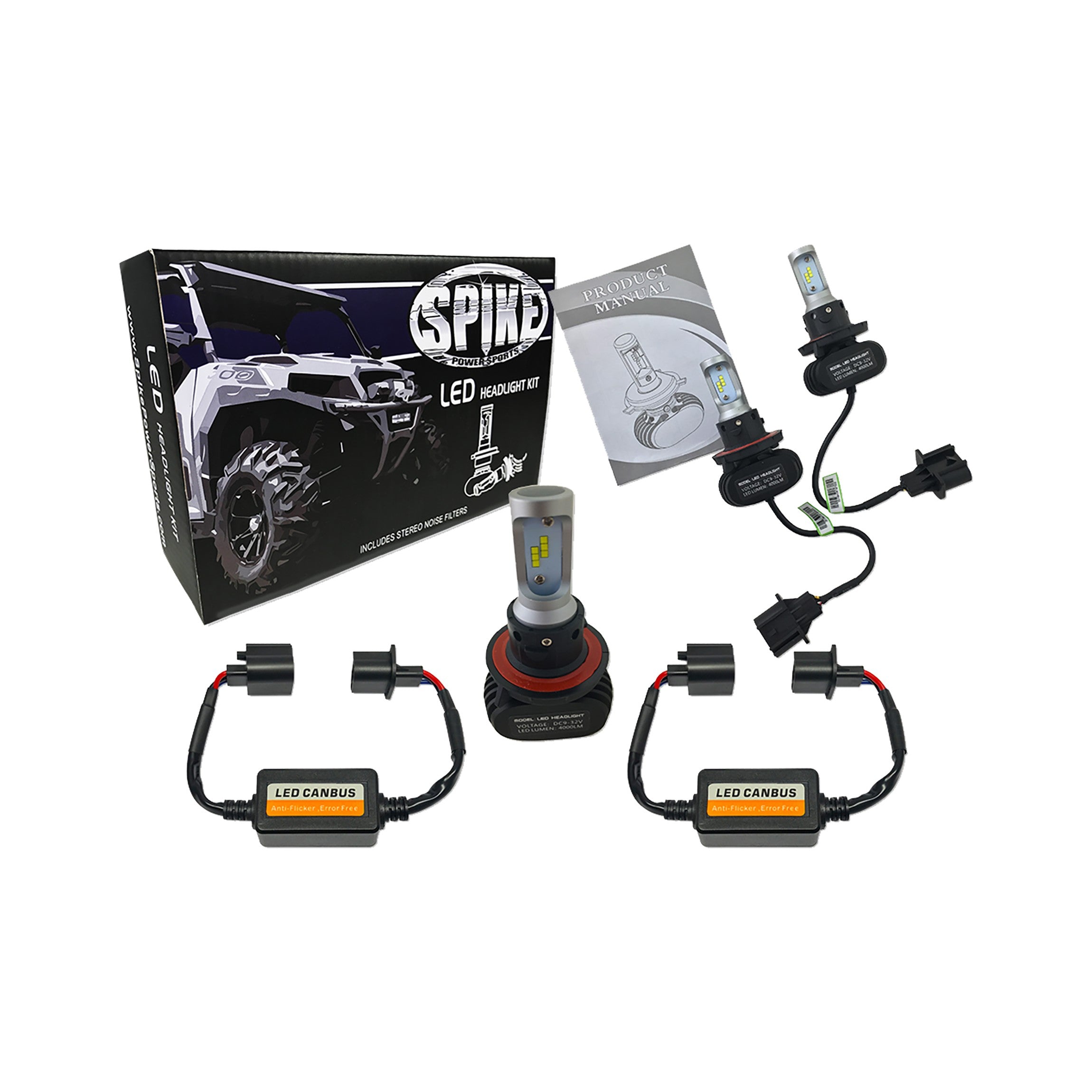 SPIKE LED HEADLIGHT BULBS PR POL - 63-1293