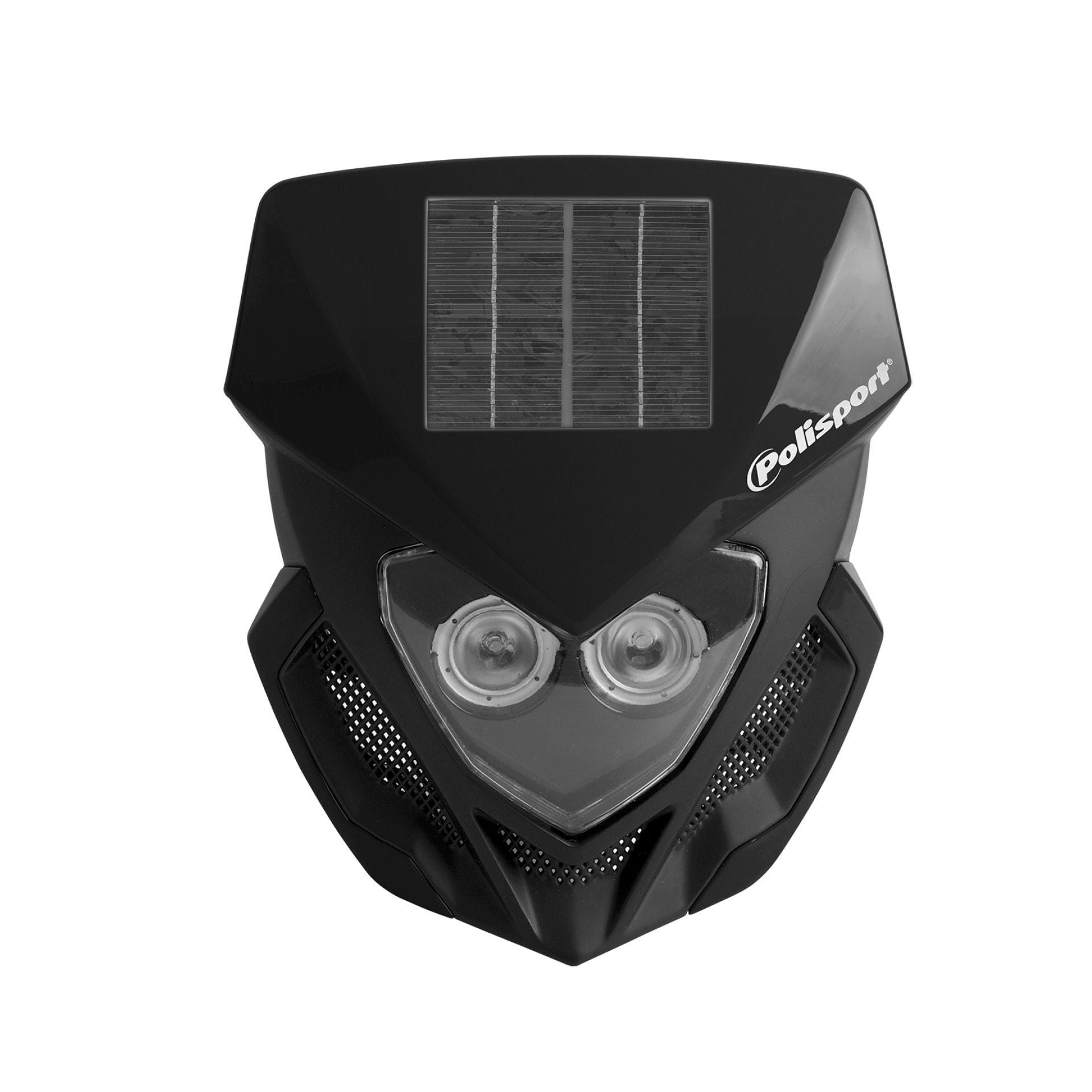 POLISPORT LOOKOS SOLAR HEADLIGHT BLACK - 64-866892