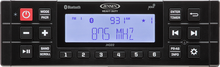 Jensen JHD22B Heavy Duty Bluetooth Stereo