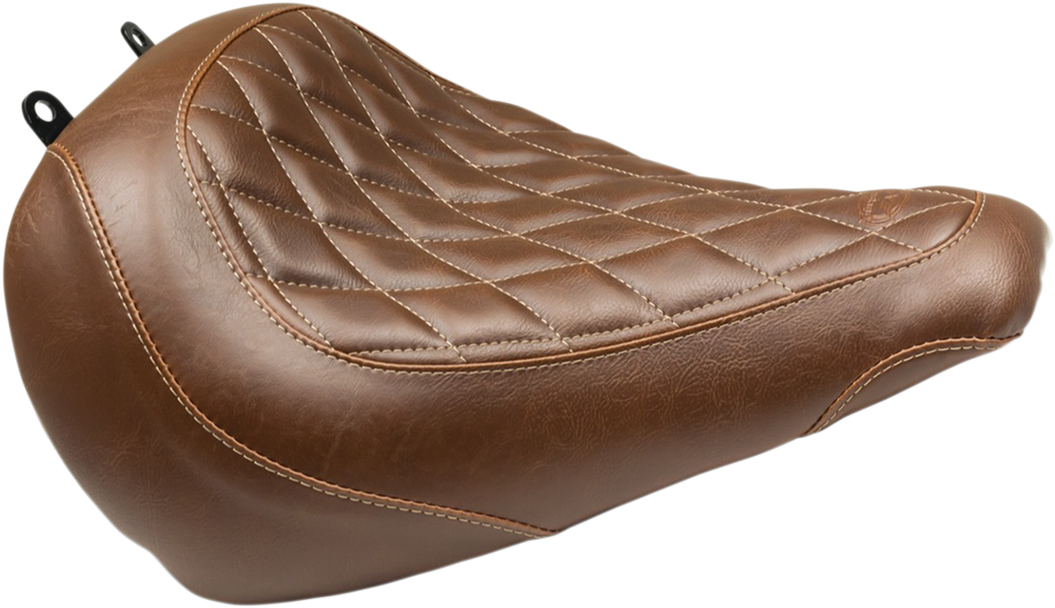 MUSTANG Wide Tripper™ Solo Seat - Diamond - Brown - FLFB/FLFBS '18-'21