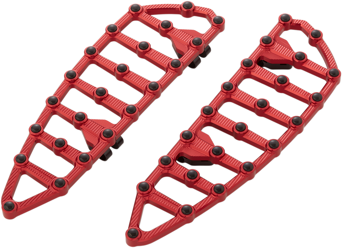 ARLEN NESS MX Billet Driver Floorboards - Red