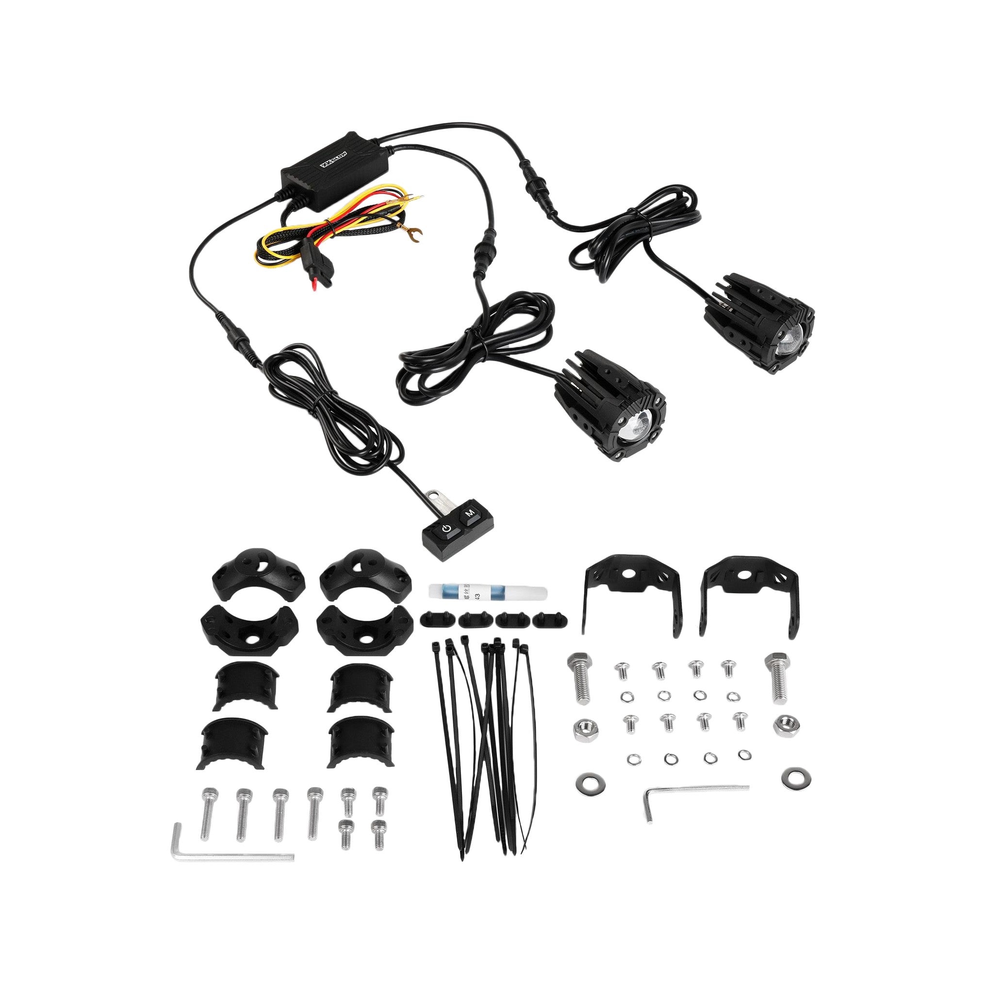 XK GLOW DUAL LED DRIVING LIGHT 2IN WHITE/AMBER - 653-0165