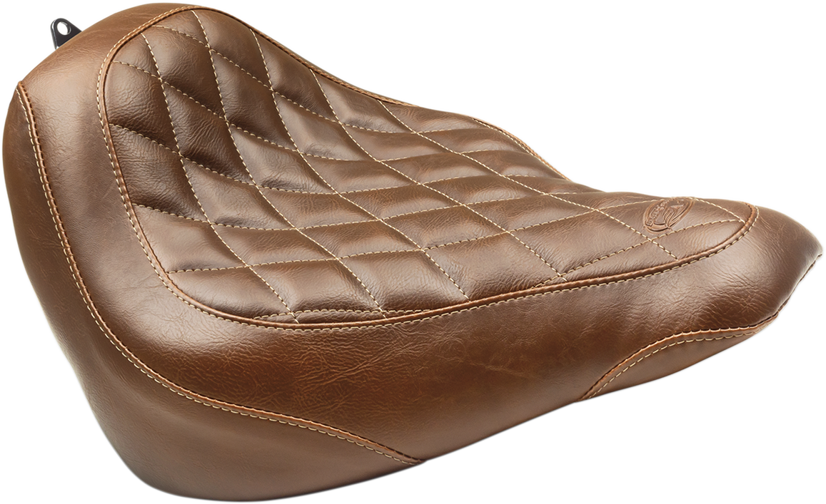 MUSTANG Wide Tripper™ Solo Seat - Diamond - Brown - FLSL '18-'21