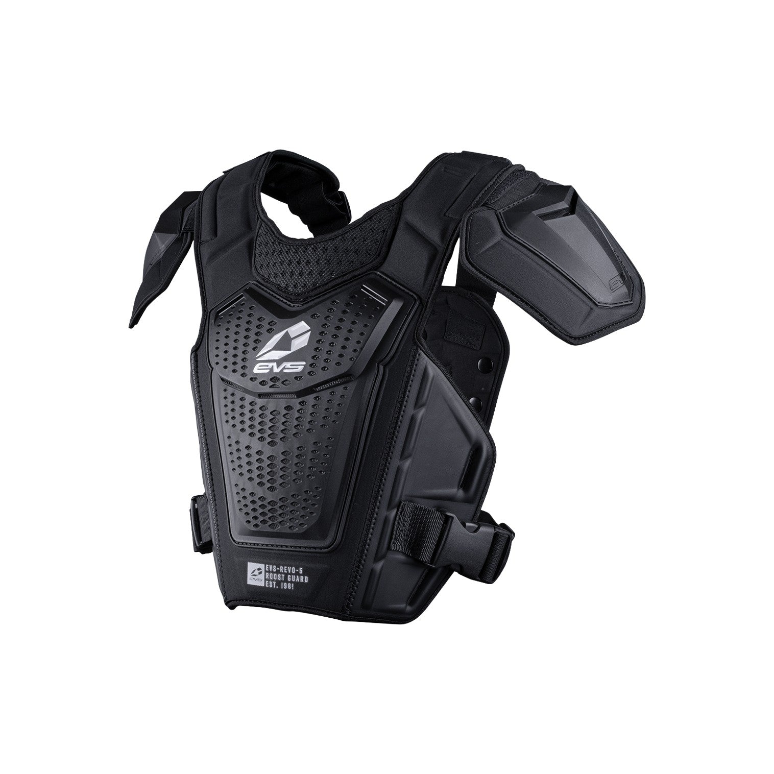 EVS REVO 5 ROOST DEFELCTOR BLACK/WHITE SM/MD - 663-2122S