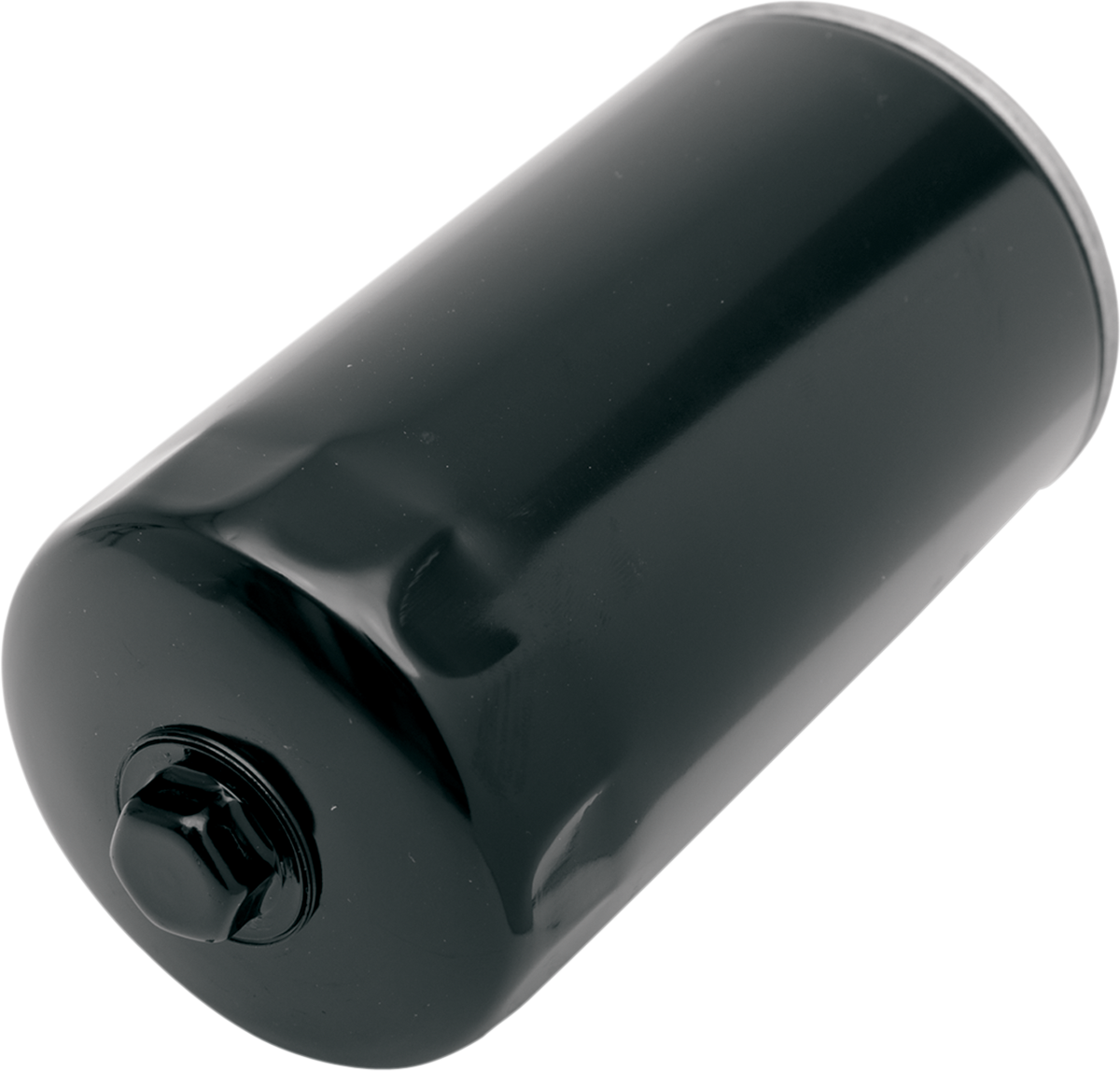 DRAG SPECIALTIES Spin-On Oil Filter with Nut - Black - Dyna