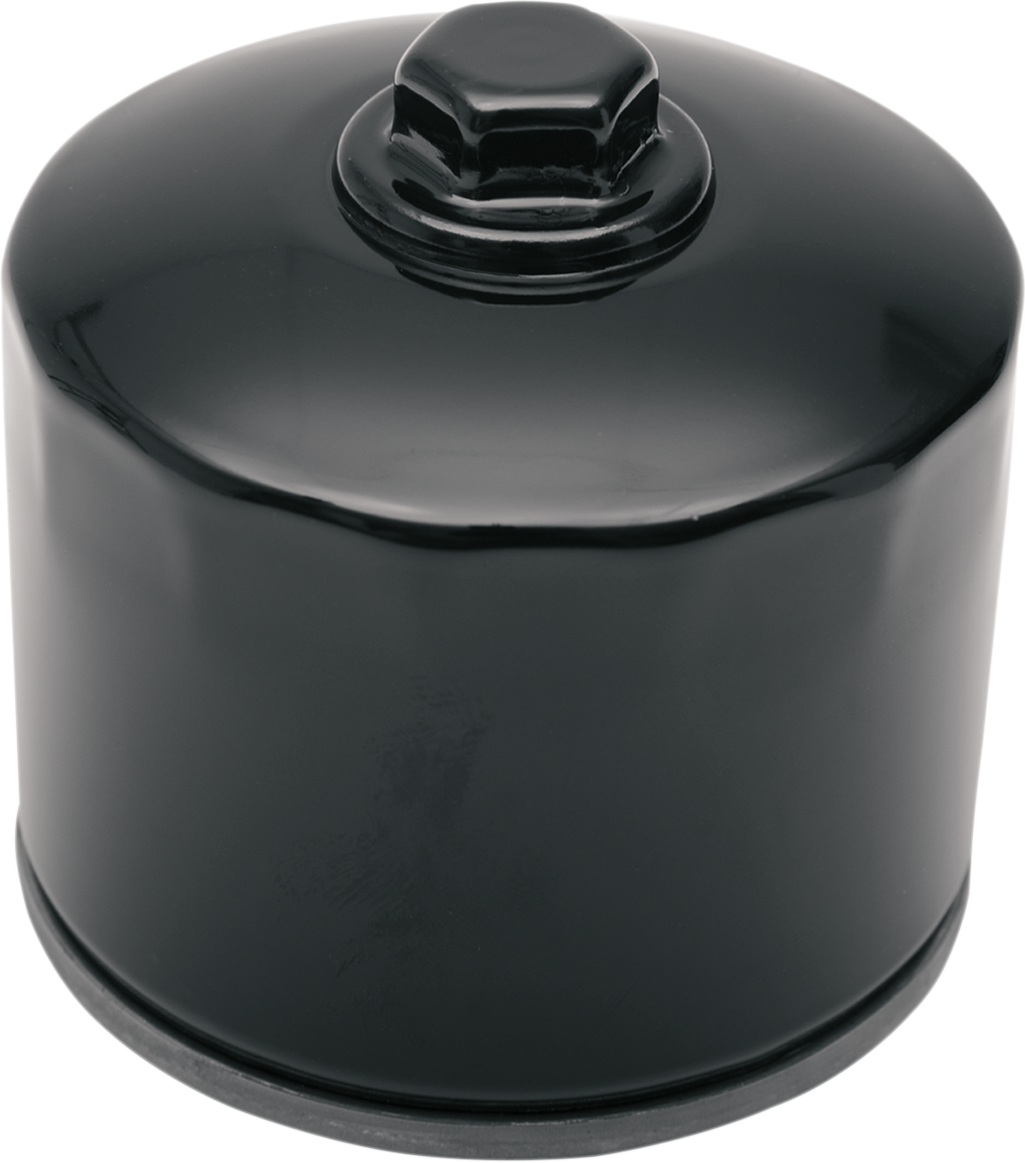 DRAG SPECIALTIES Spin-On Oil Filter with Nut - Black - '80-'85