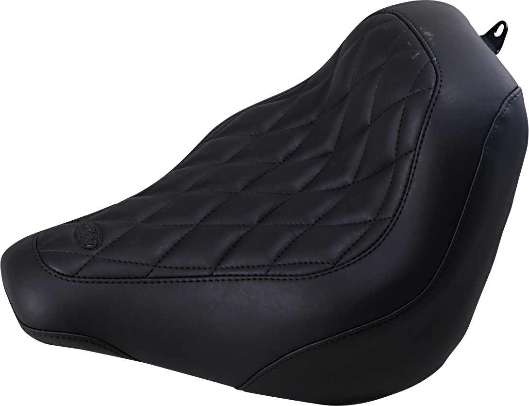MUSTANG Wide Tripper™ Solo Seat - Diamond Stitch - Black - FXBB/FXBBS '18-'21