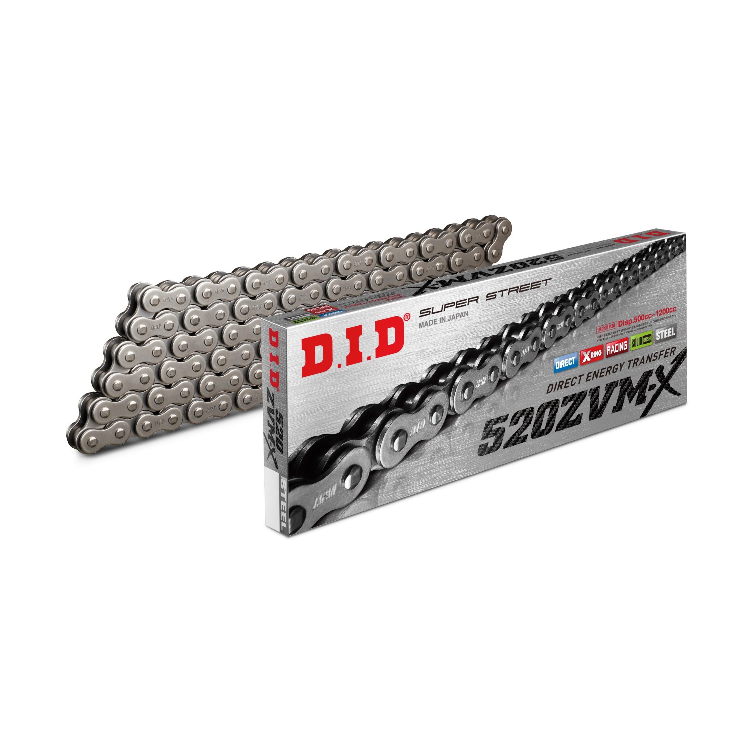 D.I.D SUPER STREET 520ZVMX-110L X-RING ZVMX SERIES NATURAL - 690-43110