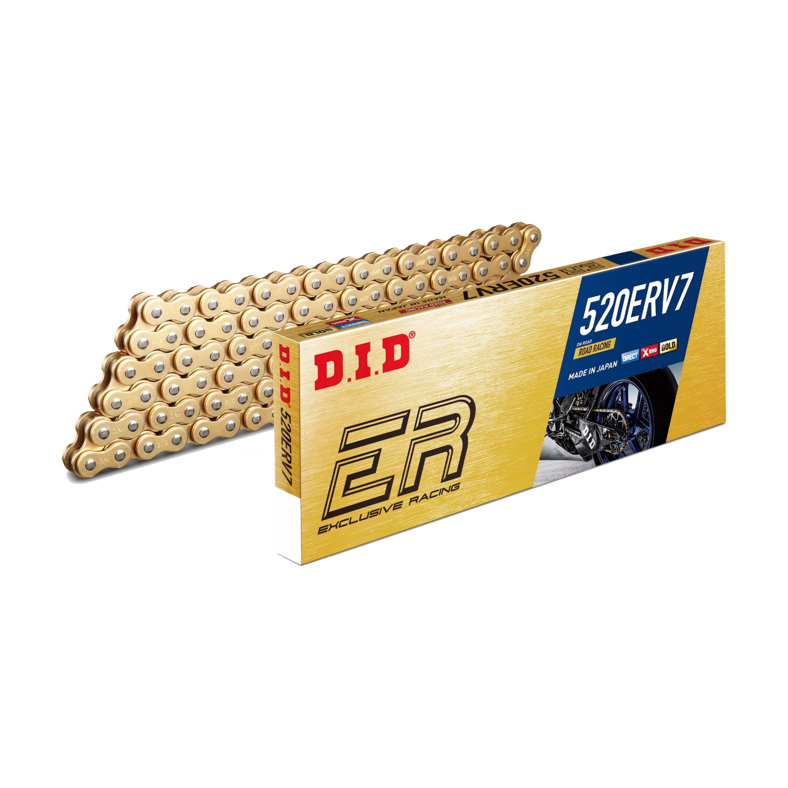 D.I.D CHAIN 520ERV7 110L GOLD/GOLD - 690-49110G